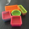 Multi-specification colorful stationery blue round student office stationery storage basket square strip jewelry storage basket
