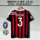 Классический ретро-свитер AC Milan с короткими рукавами № 22, футбольная форма Kakadaro little Romaldini mini 9