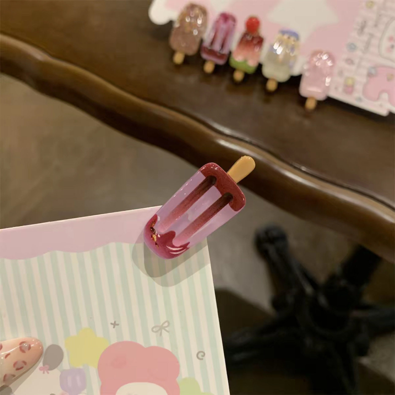 可爱迷你冰淇淋发夹创意搞怪雪糕碎发刘海夹卡通ins风高颜值发卡