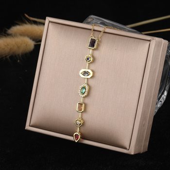 Retro Palace Style Sparkling Diamond Pendant Clavicle Chain for Women, Light Luxury, Exquisite, Fashionable, Unique and High-End Tassel Necklace