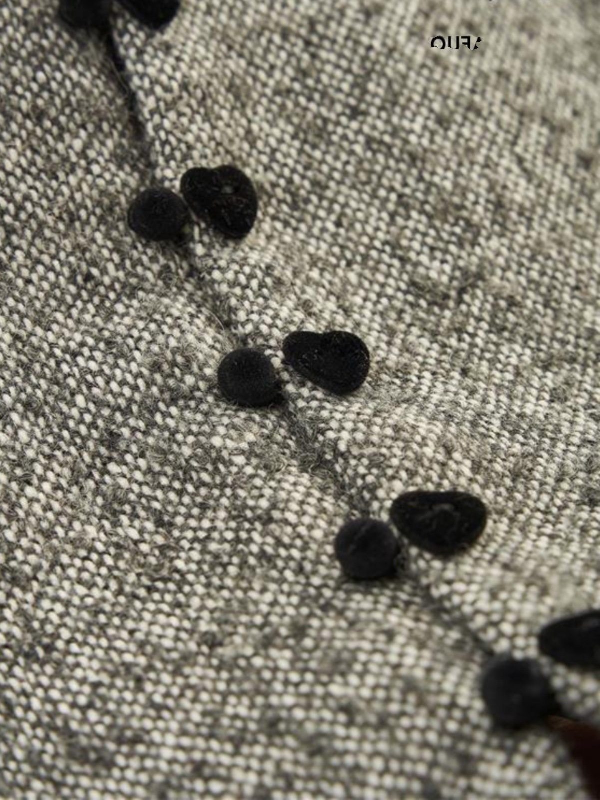 Black and Gray Color-Blocking New Chinese-Style Sleeveless Vest for Women, 2025 Autumn and Winter New Style, Patchwork Elegant Vest for Outerwear 7831