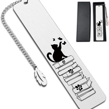 Reading Lover Stainless Steel Bookmark Gift Thanksgiving Teacher Colleague Retirement Gift Graduation Season Amazon Hot Sale