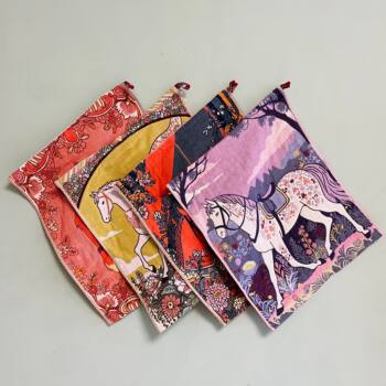 Zodiac Horse Export Korean Original Large Square Towel Four-Layer Gauze Towel Square Towel with Lanyard Kitchen Large Hanging Towel