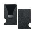 Carbon fiber--black forged carbon (clip style)