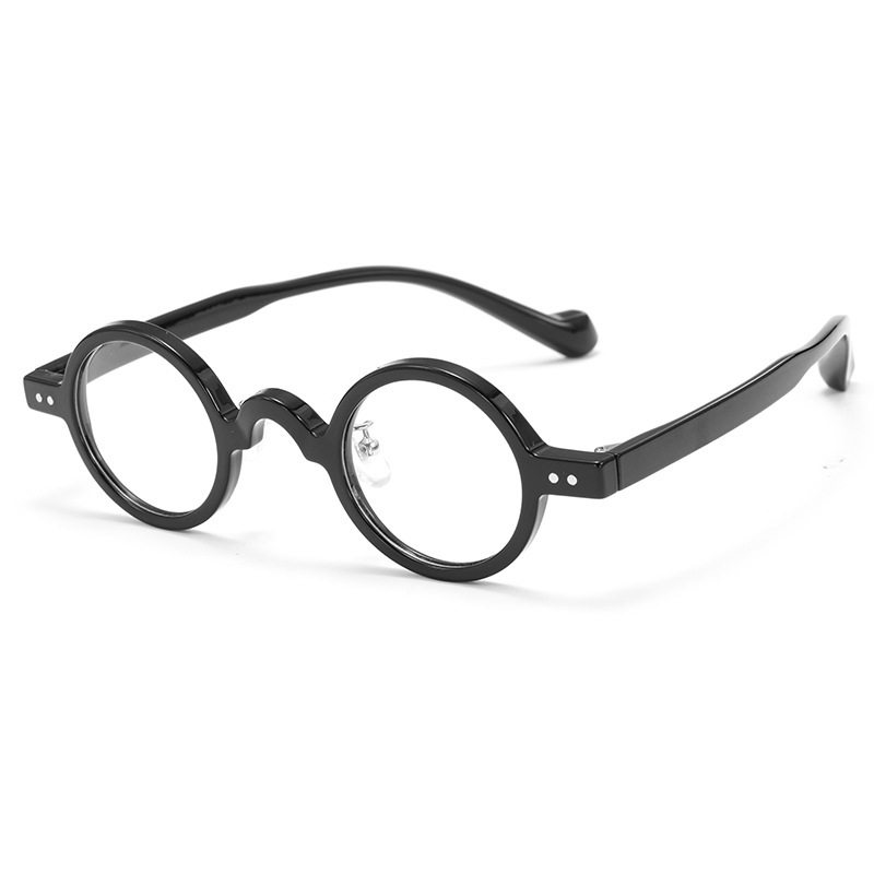 Foreign Trade New Punk Hip-Hop Style Ultra-Light Tr90 Glasses Frame Personalized Trendy Round Frame Danyang Glasses Wholesale