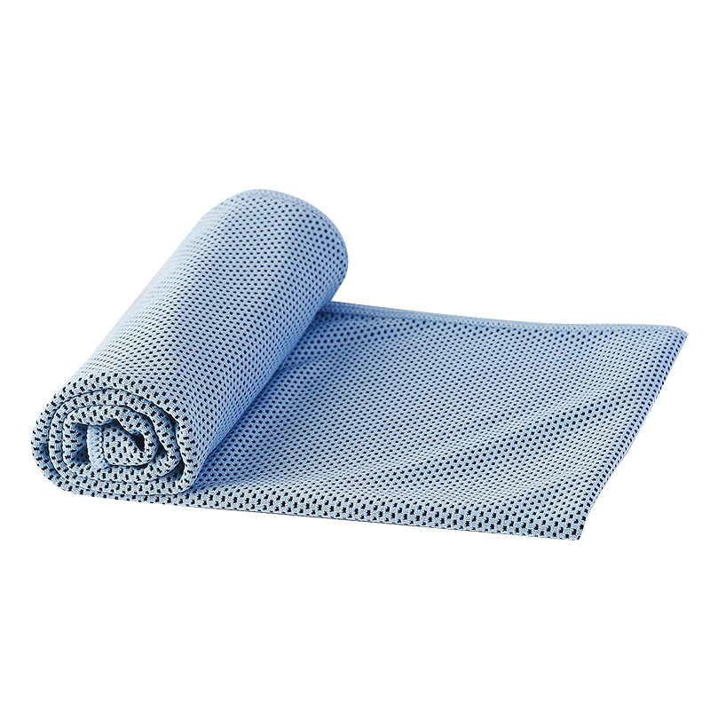 Cold feeling sports towel factory direct summer sweat absorbent breathable yoga towel cold cooling sweat towel