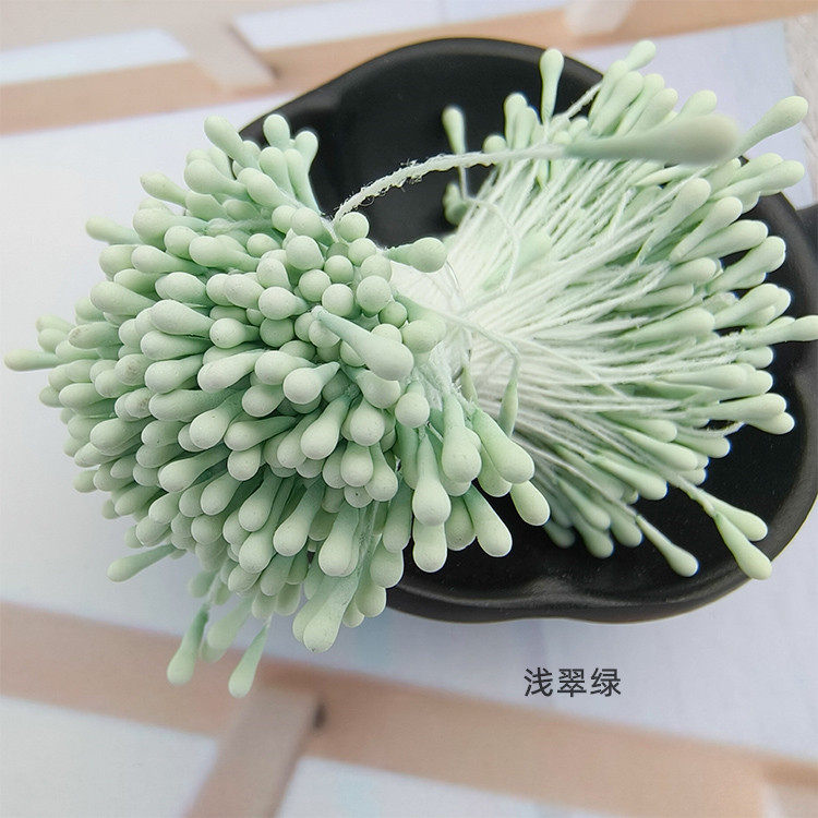 批发韩版手工DIY头饰发饰高仿真花蕊材料2mm哑光圆火柴头花心花蕊