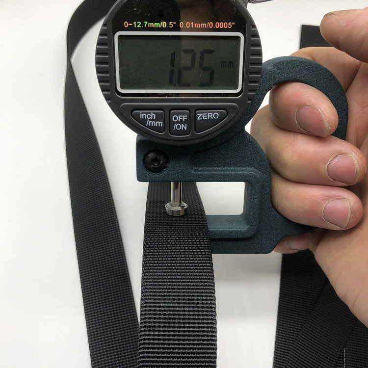 [Factory spot] Imitation nylon pit pattern thickened webbing 1.25mm thick shoulder strap handbag key buckle belt