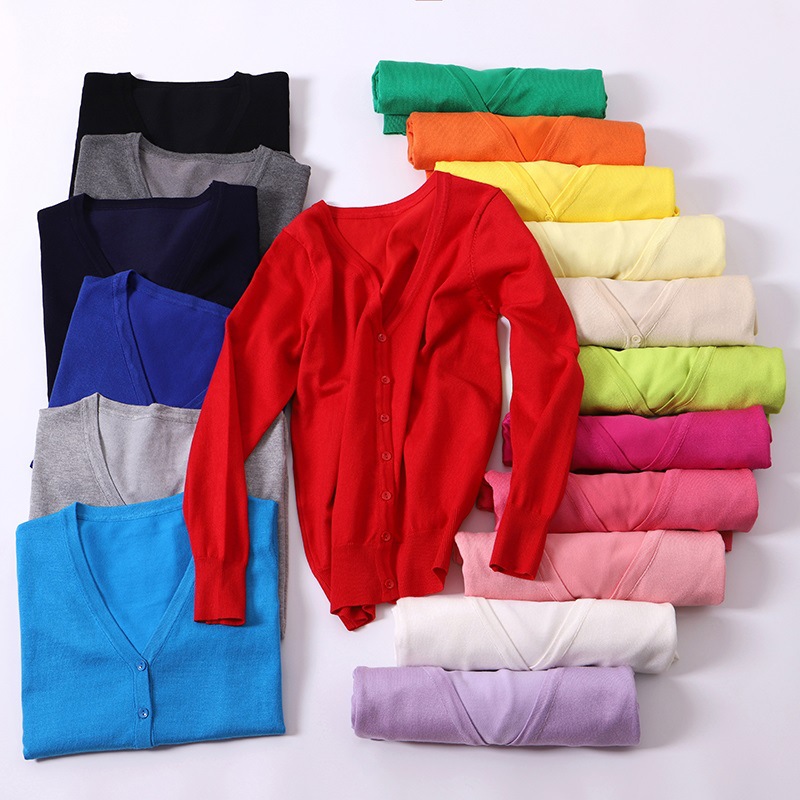 ฤดูใบไม้ผลิและฤดูใบไม้ร่วงอารมณ์ใหม่ถักเสื้อสเวตเตอร์ถักฤดูใ...