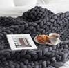 Cross-Border Supply New Thick Thread Knitted Blanket Icelandic Wool Knitted Blanket Throw Blanket Wool Blanket Manufacturer