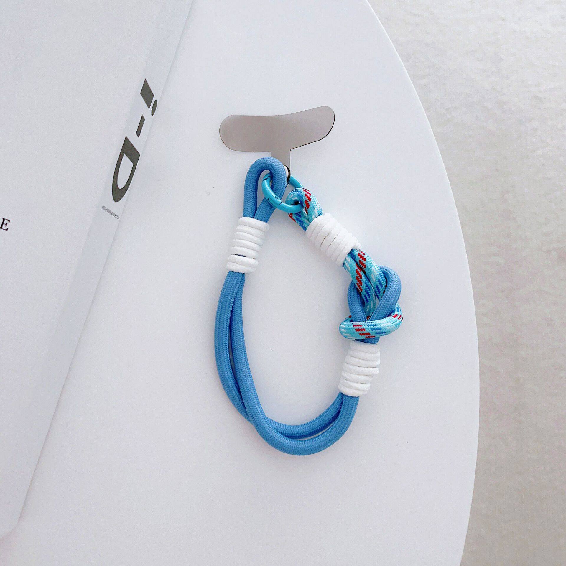 适用各种手机壳配件吊挂坠拼彩色短挂绳双边双头锁扣带卡片装饰品