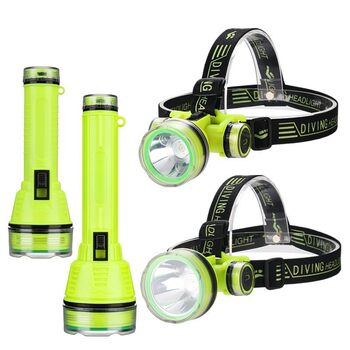 Cross-border explosion diving headlight strong light long-range rechargeable head-mounted underwater salvage lighting fishing waterproof headlight