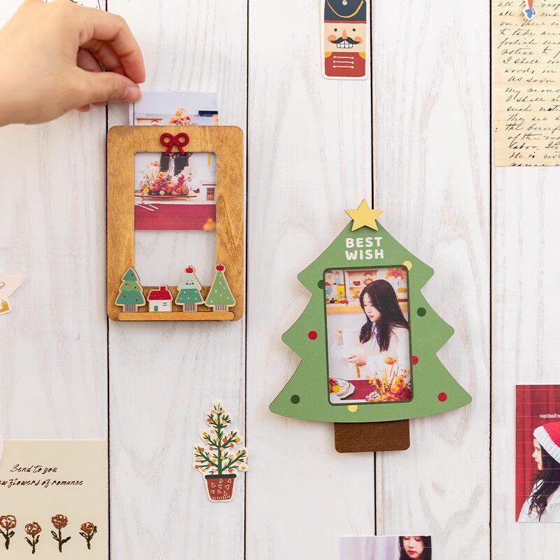 A Ying Birthday Photo Polaroid Photo Frame Refrigerator Magnet Ins Small Card Display Stand Christmas Tree Decoration Gift