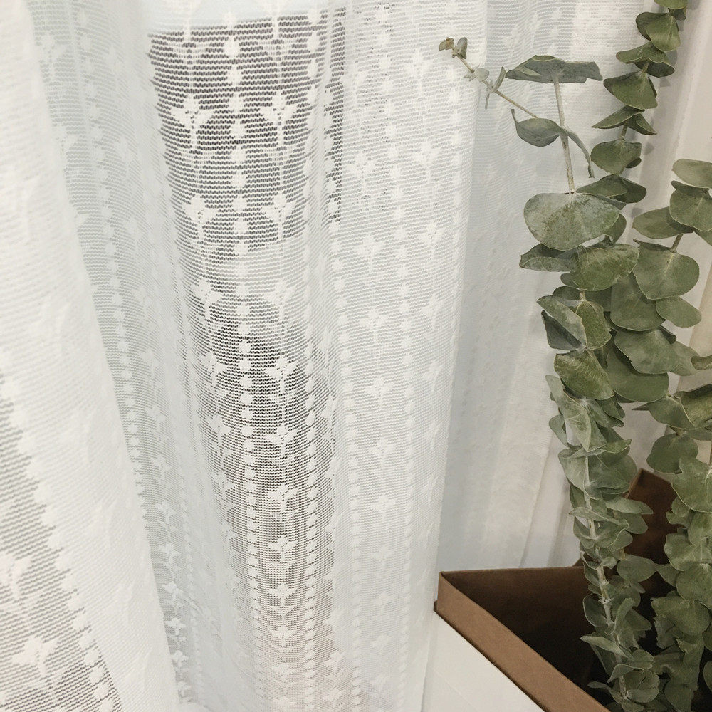 Finished American-Style Kitchen No-Drill Short Curtain Small Curtain Window Screen Curtain Half Cabinet Cover Half Curtain Door Curtain Head Ginger Tea