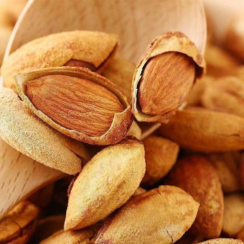Wholesale Almond Milk Flavored Thin-Shelled Hand-Peeled Ripe Almonds with Shells and Salt-Baked Flavored Almonds