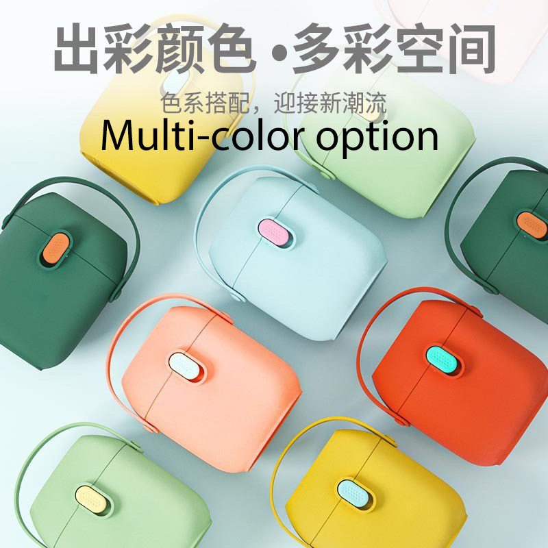 Baby storage milk powder box large capacity baby food supplement rice noodle snack storage box portable out moisture-proof sealed jar