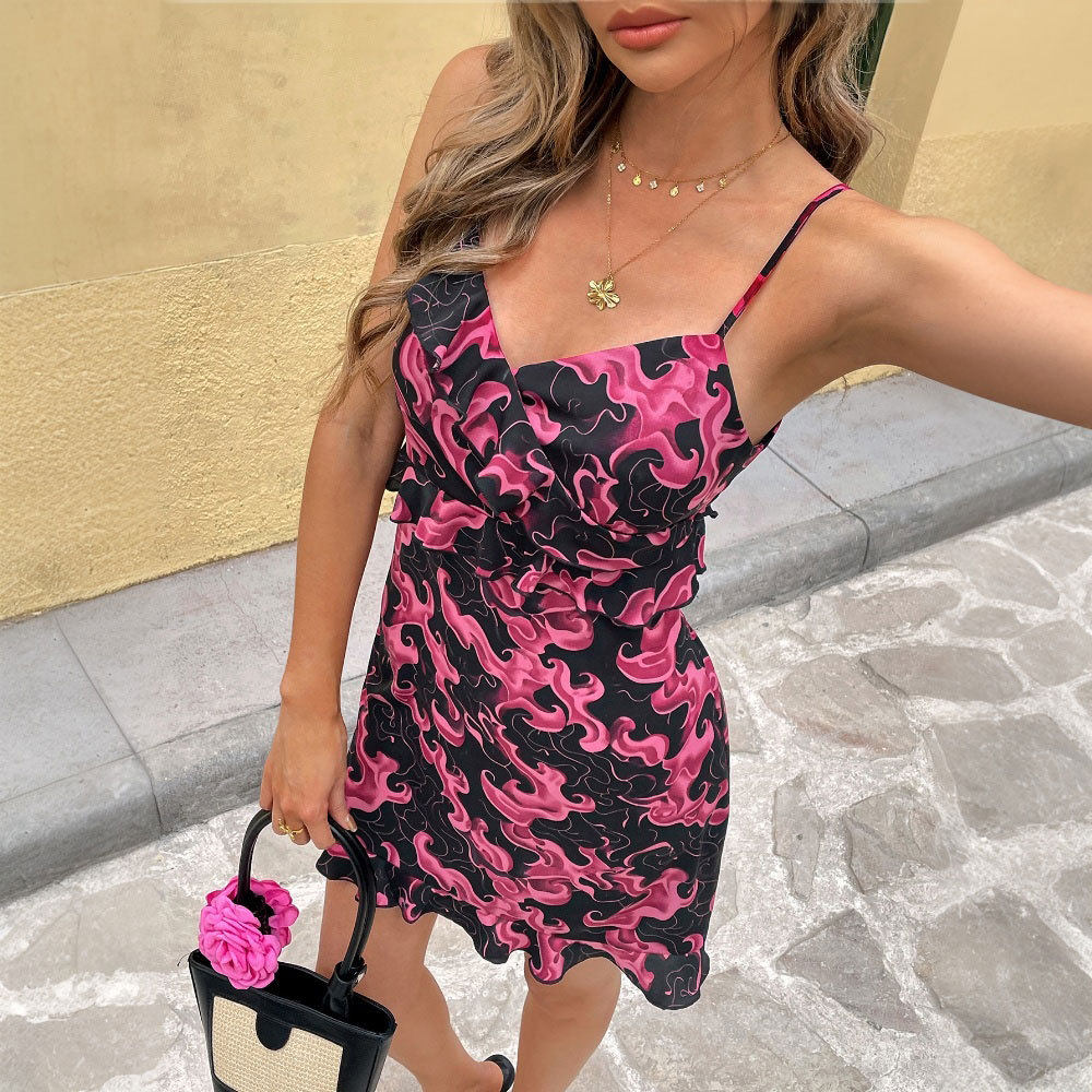 Womens Bodycon Mini Dress Sexy Spaghetti Strap Soft Fabric Spring Summer Style Wholesale Available