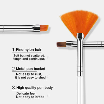 Manicure Tool Brush Set, Manicure Pen, Portable Phototherapy Pen, Long Pole Painting Pen, Japanese Style Pull-Line Pen, Dot Drill Pen