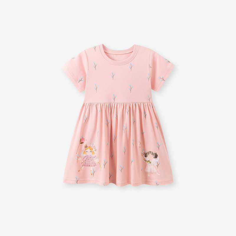 Girls' Dress, New Summer Kids' Dress, Cute Cartoon Stylish Kids' Skirt