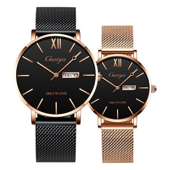 520 Valentine's Day Gift Couple Watches Student Men and Women Pair Light Luxury High-End Quartz Gift Box Watch