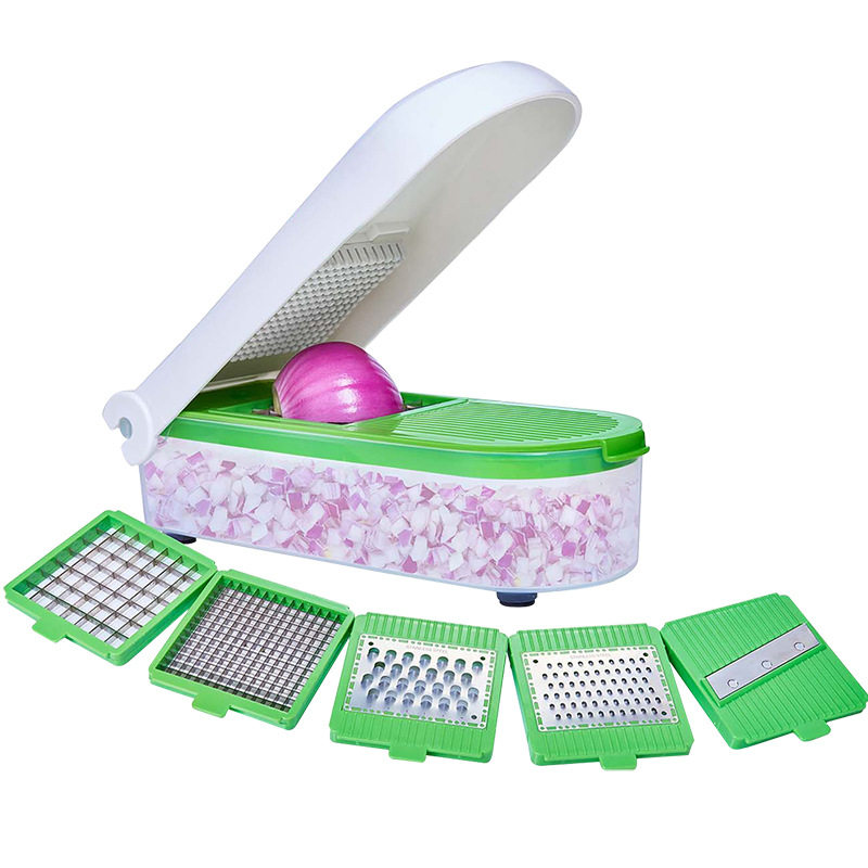 [Ready Stock] Multifunctional Vegetable Cutter, Vegetable Shredder, Potato, Carrot, Sliced ​​And Diced Onion Cutter