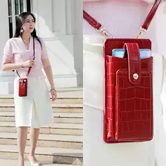 High-End Single Shoulder Small Bag, Stone Pattern Halter, Mobile Phone Coin Purse, Diagonal Cross, Trendyy and Fashionable Mobile Phone Bag Customization