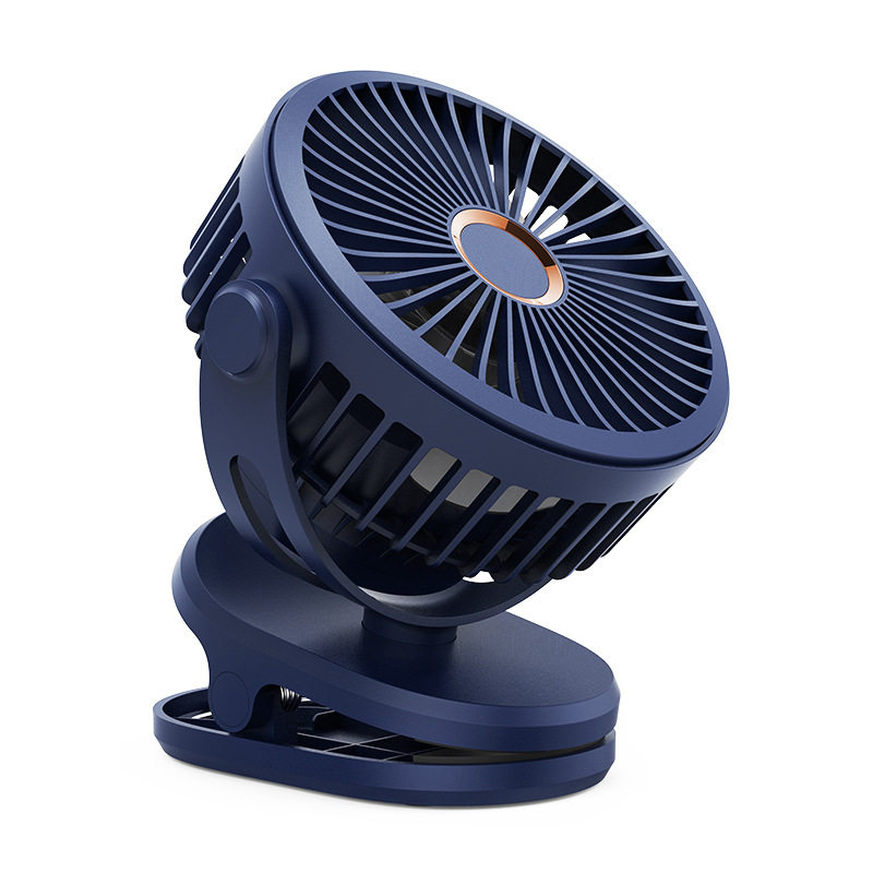 Cross-Border USB Mini Clip Fan Portable Rechargeable Silent Office Dormitory Strong Wind Desktop Small Electric Fan