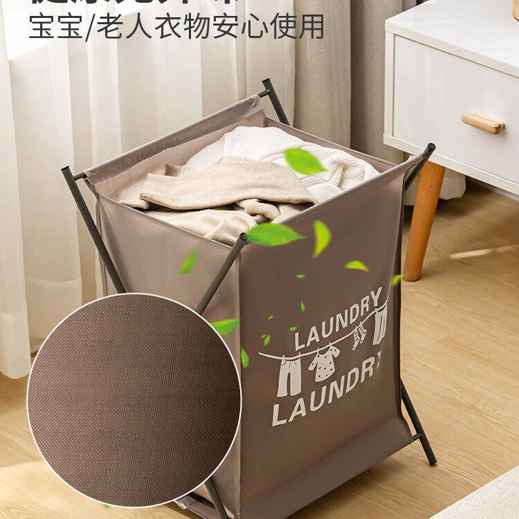 New Foldable Dirty Clothes Storage Basket Household Floor-Standing Dirty Clothes Basket Bathroom Multi-Functional Laundry Basket