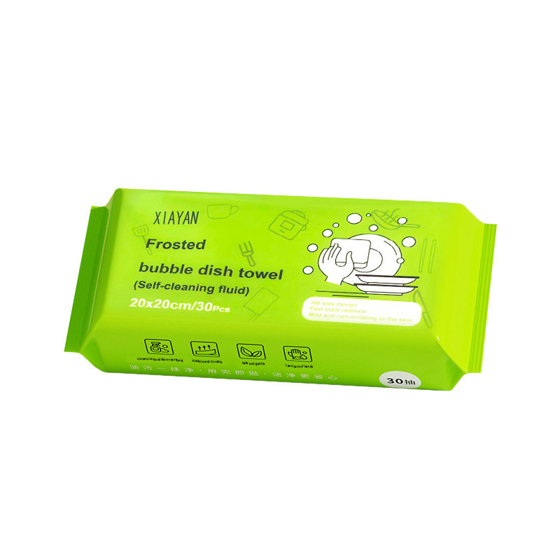 Disposable Bubble Dishwashing Cloth, Absorbent, Thickened, for Kitchen Use, Easy to Pull Out, Lint-Free, Multifunctional Cleaning Dishcloth
