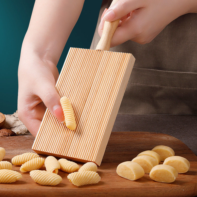 Cross-Border Noodle Board for Home Use, Noodle Rolling Tool, Pasta Rolling Pin, Italian Noodle Board, Spiral Pasta DIY Board