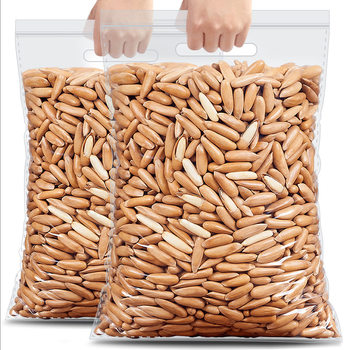 2025 New Arrival Brazilian Pine Nuts Large Size Bulk 10kg Pack Hand-Held Bag Wholesale