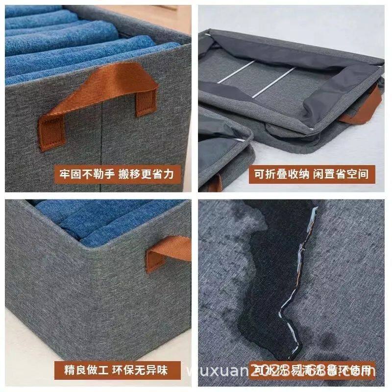 Cationic Steel Frame Storage Box Foldableable Wardrobe Clothes Storage Box Portable Home Fabric Clothing Storage Basket