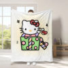 hellokitt Cat Christmas Blanket Thickened Flannel Blanket Cartoon Children's Sofa Blanket Nap Blanket Class A