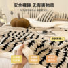 Milk Velvet Blanket Office Nap Air-Conditioned Blanket Shawl Sofa Blanket Student Coral Velvet Single Small Quilt