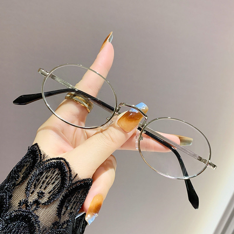 Nerd net red myopia glasses fashion retro flat glasses glasses frame live burst glasses frame wholesale myopia