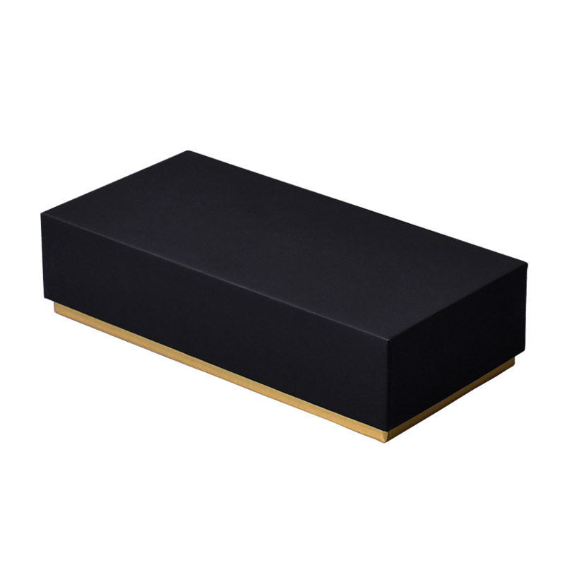 in stock Touch Paper Watch Box Rectangular Upper and Lower Cover Watch Band Box with Sponge Keychain Digital Gift Box Customization