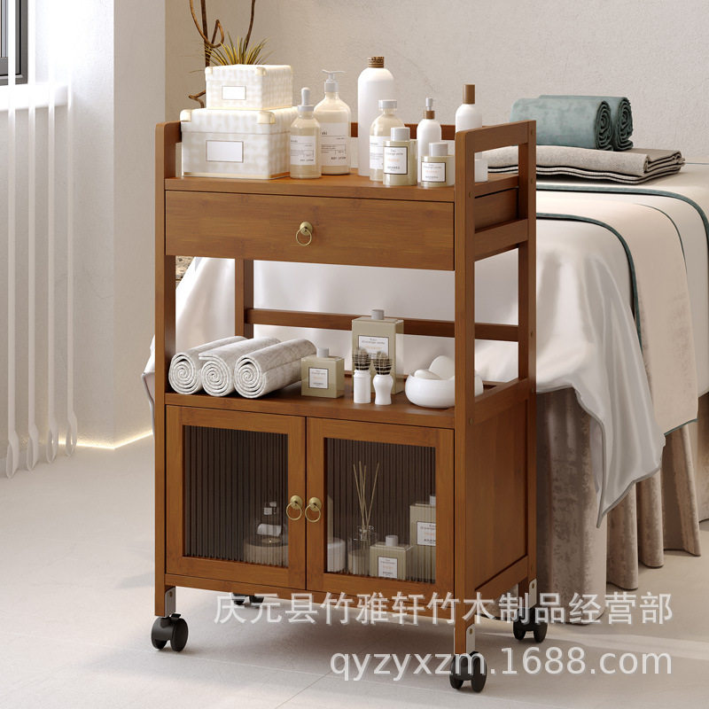 Beauty salon special trolley storage rack beauty instrument nail Storage Cart multifunctional movable tool car