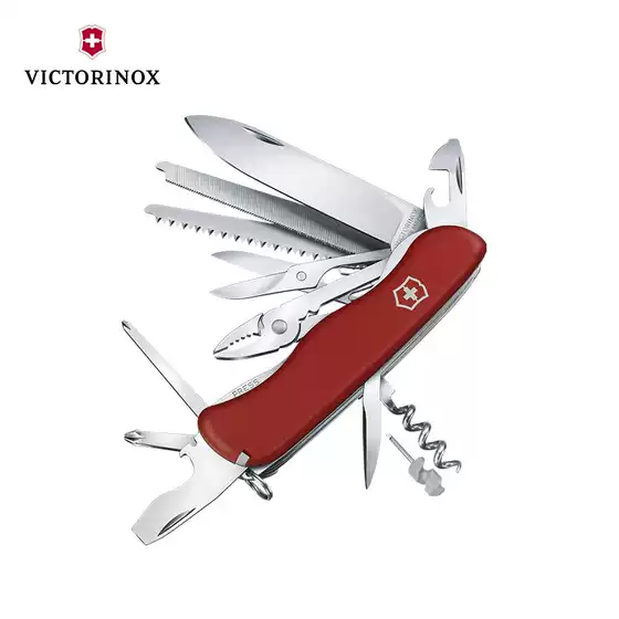 Victorinox Swiss Army Knife New 111mm Work Hero Red 0.8564 Multifunctional Folding Knife Original Import