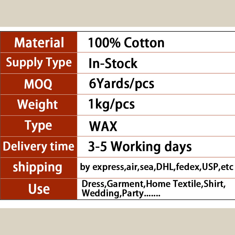 African Batik Cloth Dutch Cotton African Vlisco Holland Wax Cloth African Flower Cloth