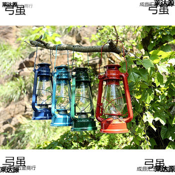 Old-Fashioned Kerosene Lamp Horse Lantern Retro Camping Lamp Using Kerosene Tent Lamp Camping Lamp Outdoor Camp Portable Lamp