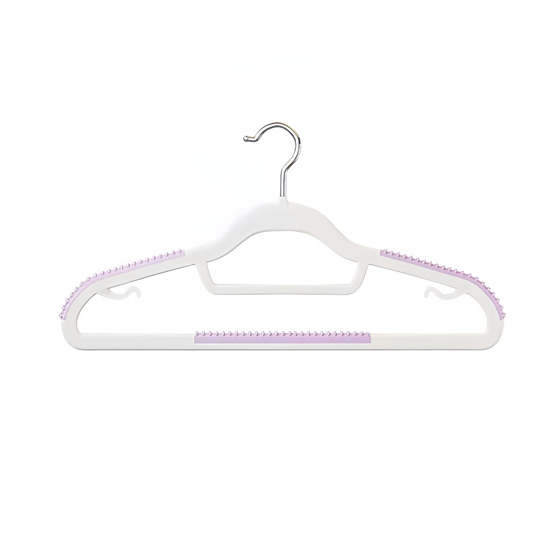 Factory direct plastic hanger household non-slip drying rack rainbow double anti-shoulder corner hanging clothes rack wholesale