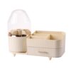 Cosmetic storage box rotatable grid desktop light luxury lipstick makeup brush eyebrow pen holder skin care shelf