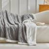 Cross-Border Winter Thick Lamb Velvet Twist Double-Layer Taffeta Cuffed Blanket Office Air Conditioning Shawl Blanket