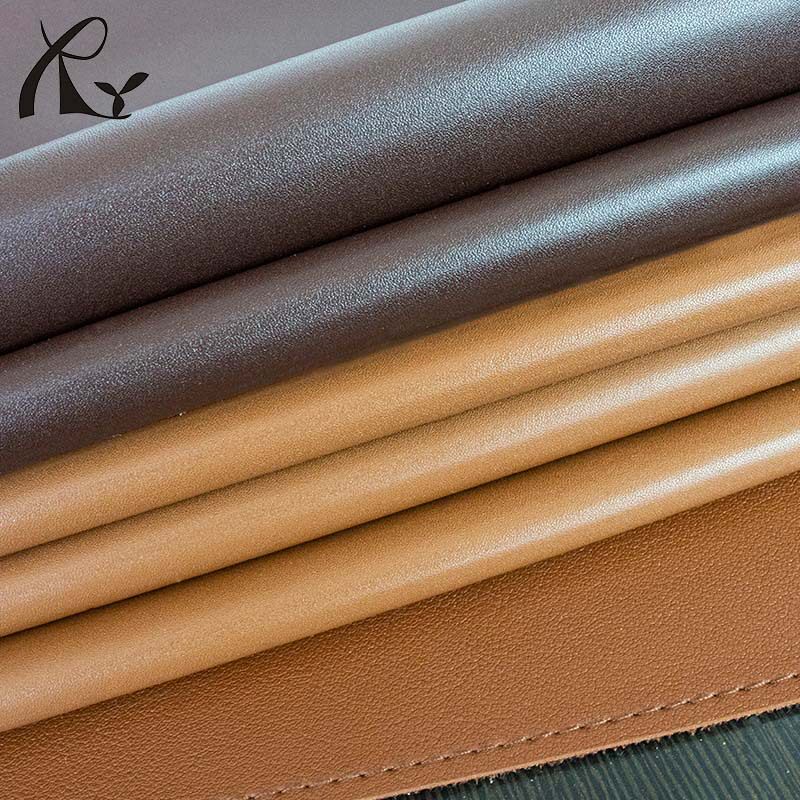 in stock environmental protection material can resist hydrolysis shoe material luggage 0.6-1.2mm cow grain imitation leather veneer microfiber leather