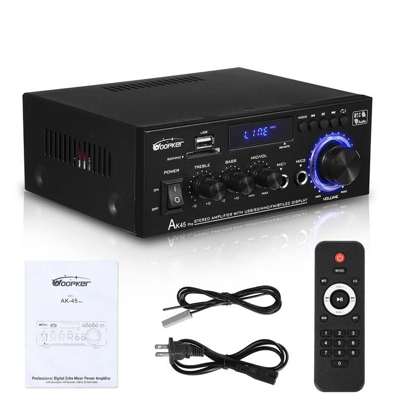 In-Stock Ak45Pro High-Power 50W*2 Amplifier for Home and Car Use, Bluetooth Amplifier Direct from Manufacturer