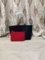 Black with Bright Red