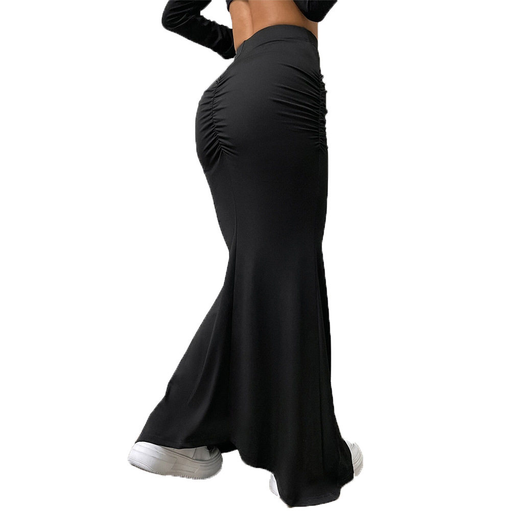 High Waisted Mermaid Maxi Skirt Slim Fit Flowy Design Spring Summer Style Wholesale Available