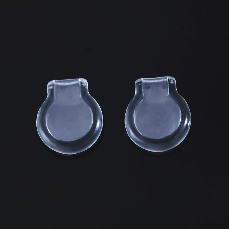 现货批发防滑耳夹防痛垫环保硅胶耳夹垫透明隐形螺旋耳夹软胶垫