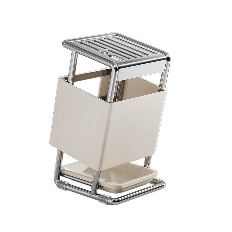 Oblique Inserted Knife Rack Storage Rack Kitchen Kitchen Knife Rack Countertop Chopsticks Cage Knife Integrated Storage Rack Wall-mounted Knife Holder