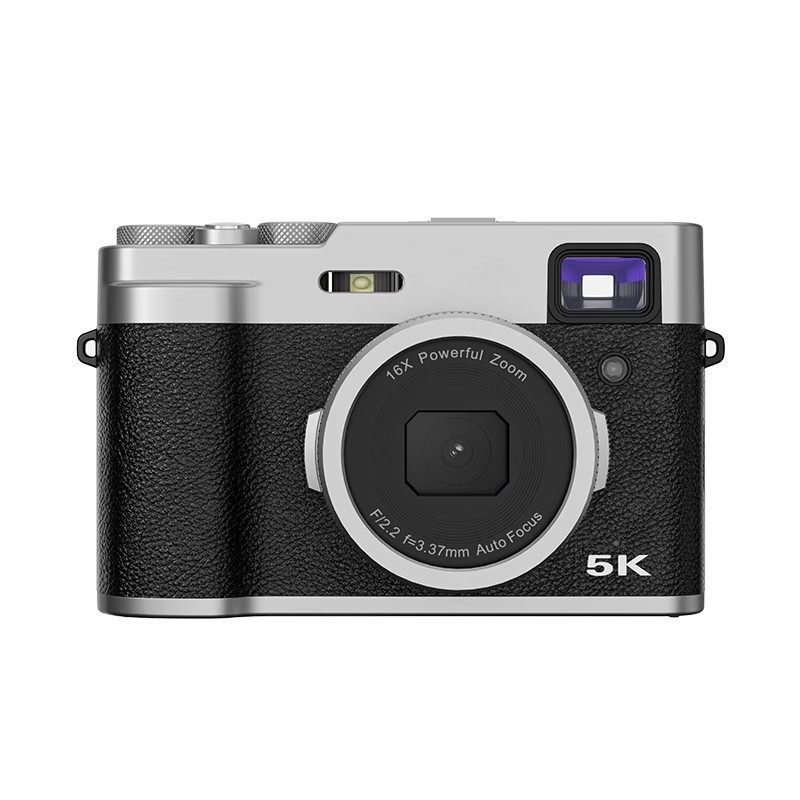 Cross-Border High-Definition 5K Digital Camera, Front and Rear Dual-Camera, Fast Framing and Shooting Camera, Home Mirrorless Retro Camera